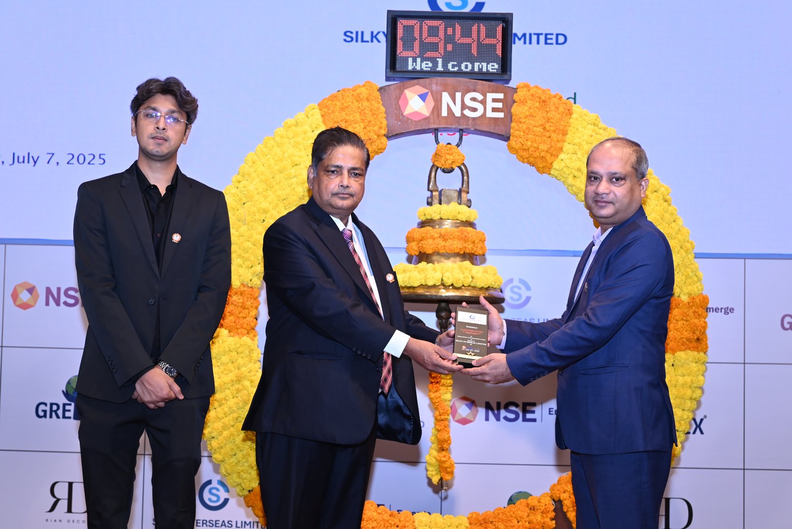 Silky Overseas Limited Listing Ceremony Photos