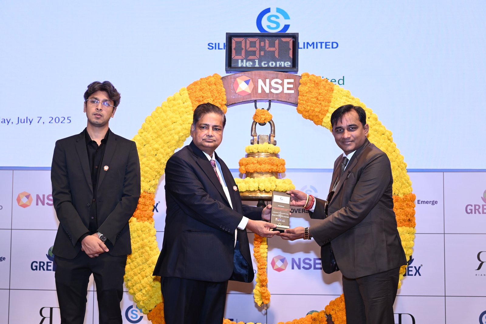 Silky Overseas Limited Listing Ceremony Photos