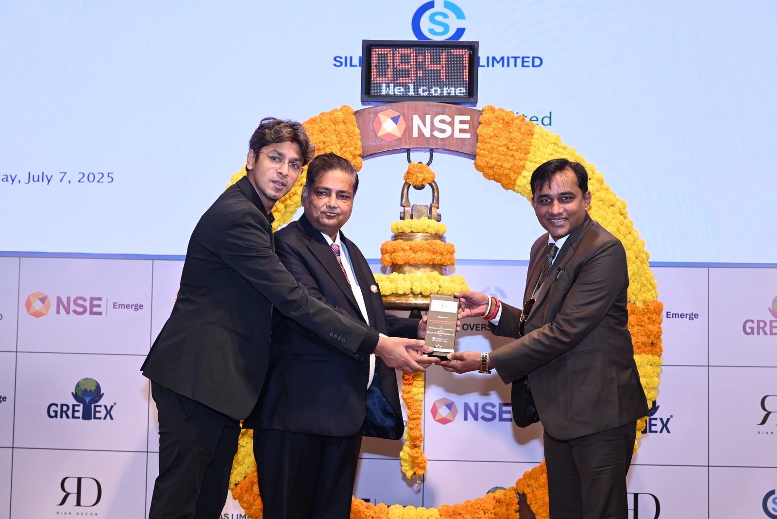 Silky Overseas Limited Listing Ceremony Photos