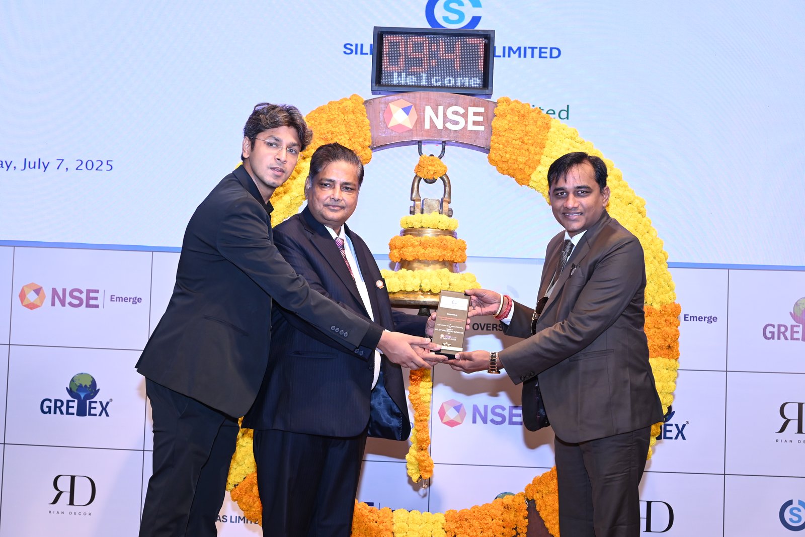 Silky Overseas Limited Listing Ceremony Photos