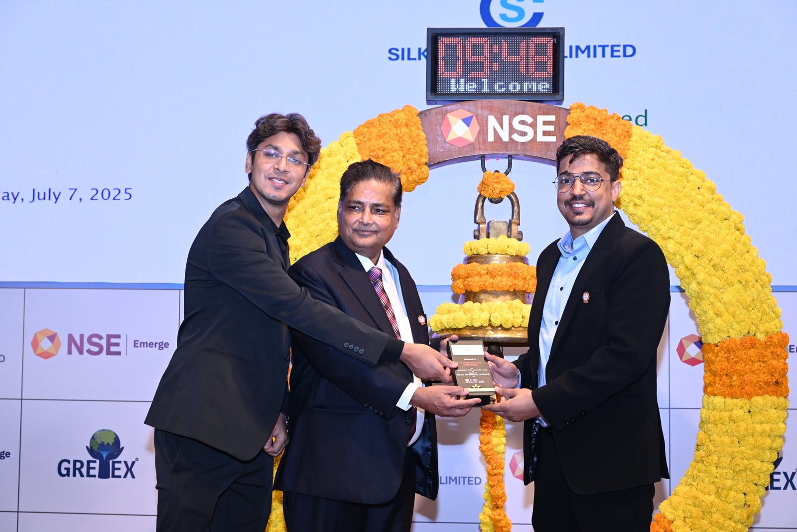 Silky Overseas Limited Listing Ceremony Photos