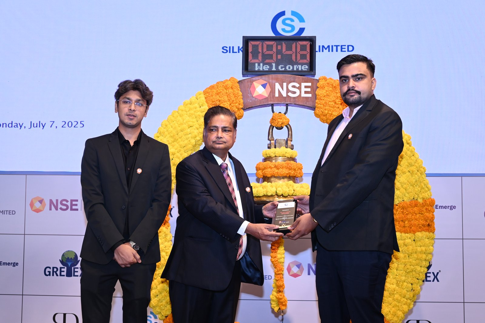 Silky Overseas Limited Listing Ceremony Photos