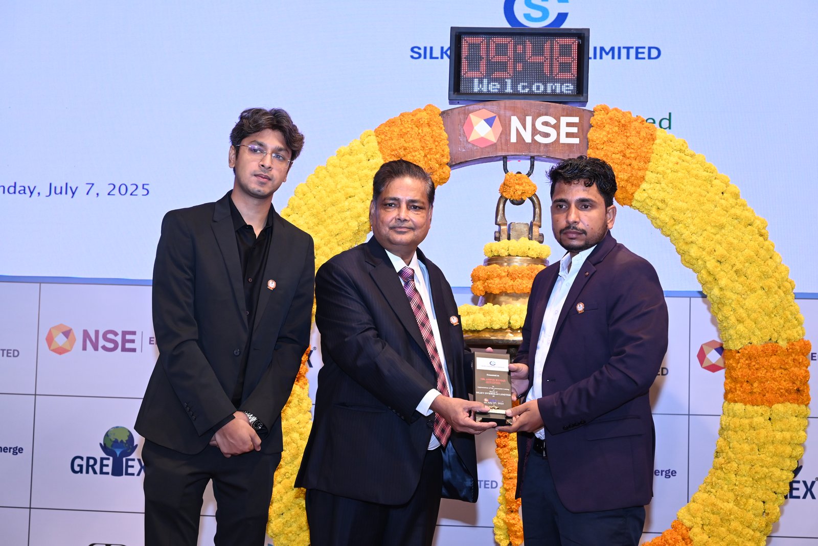 Silky Overseas Limited Listing Ceremony Photos