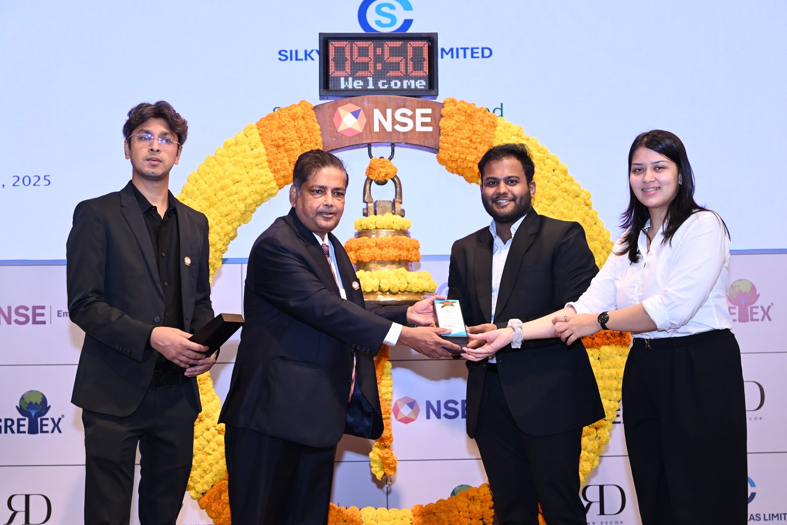 Silky Overseas Limited Listing Ceremony Photos