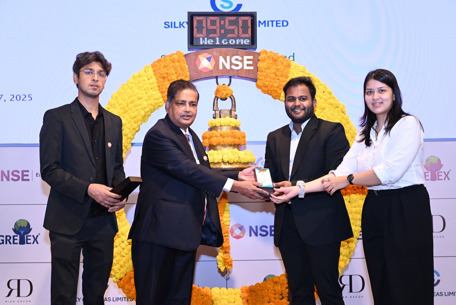 Silky Overseas Limited Listing Ceremony Photos