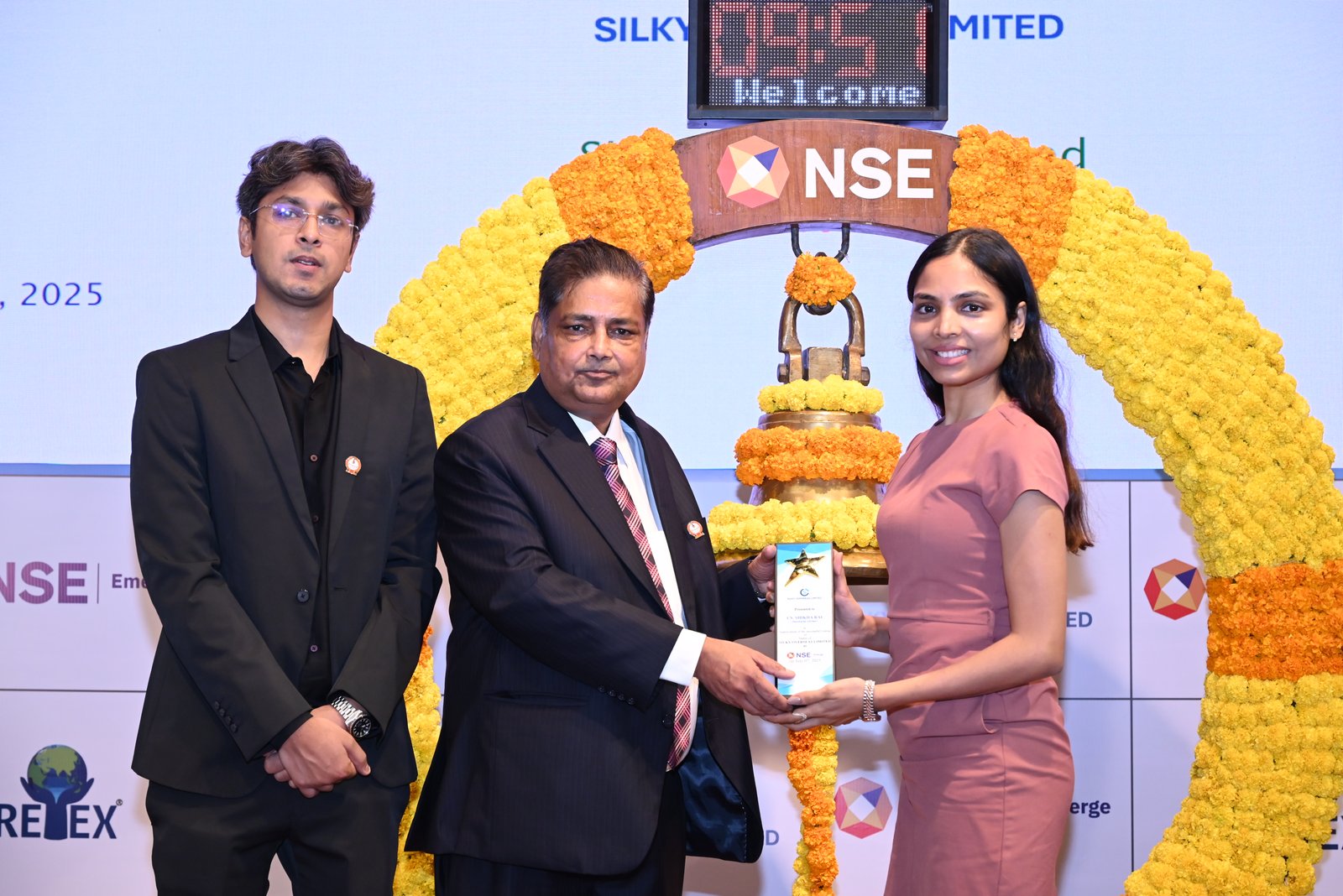 Silky Overseas Limited Listing Ceremony Photos