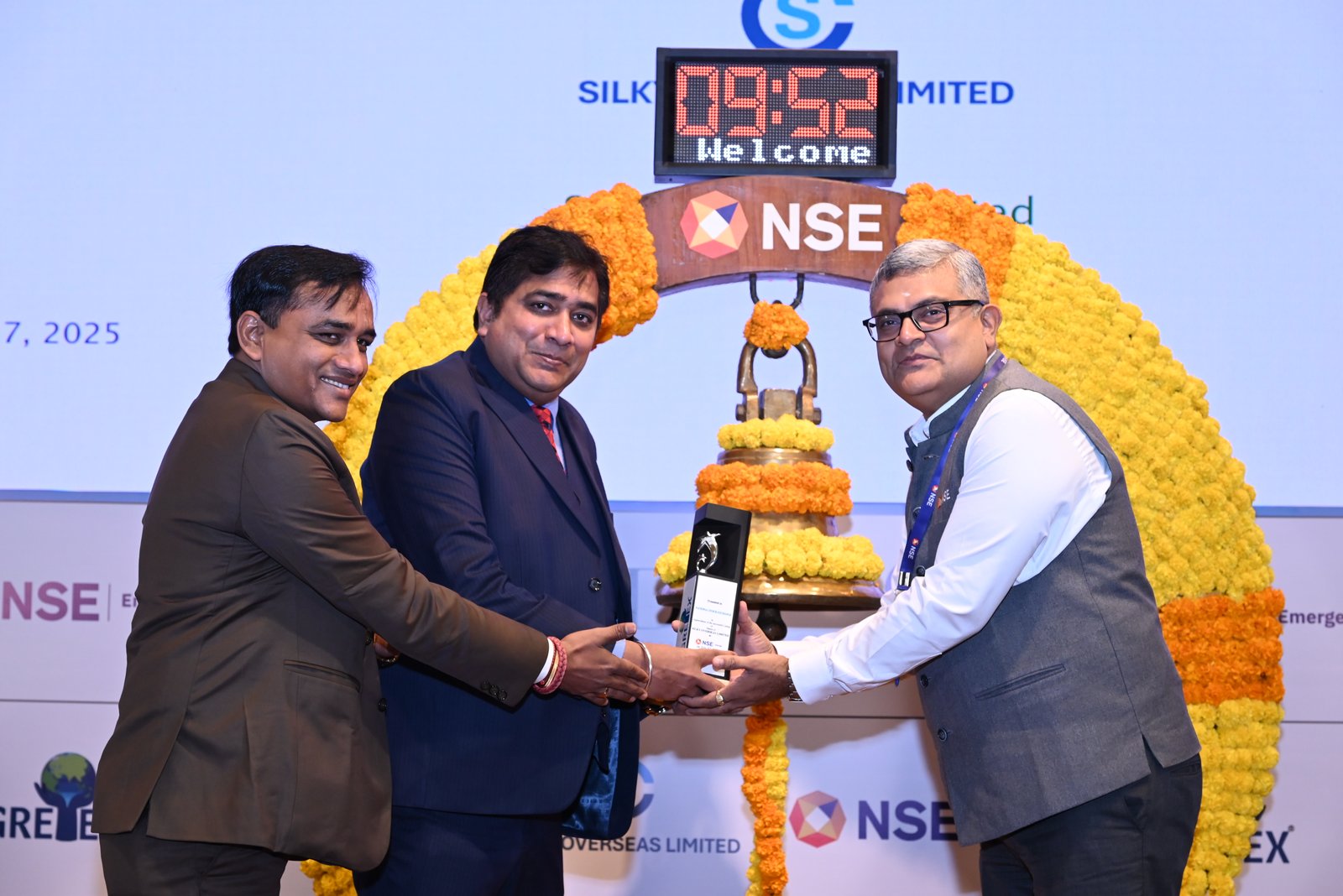 Silky Overseas Limited Listing Ceremony Photos