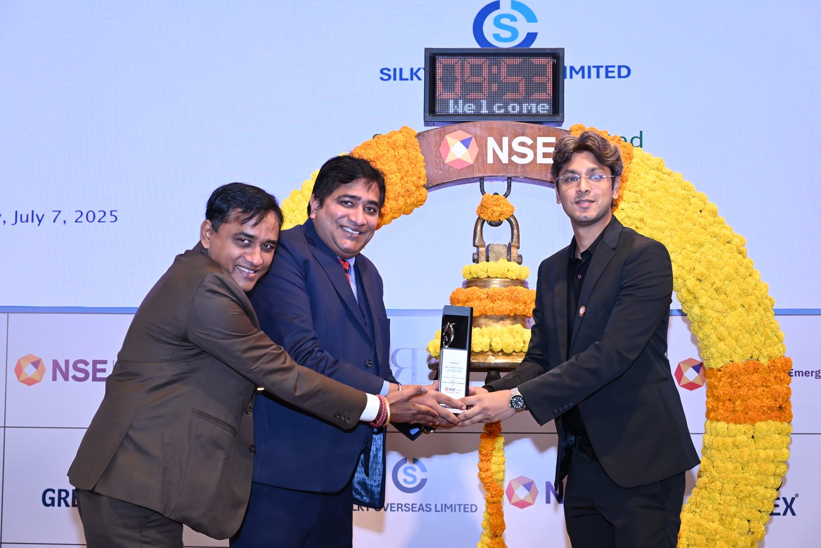 Silky Overseas Limited Listing Ceremony Photos