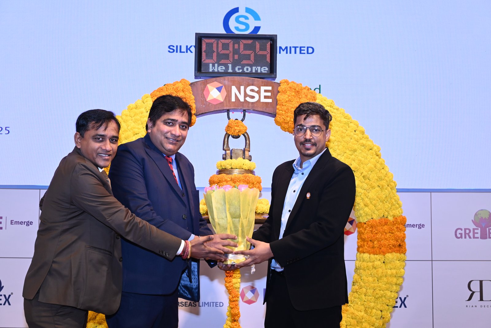 Silky Overseas Limited Listing Ceremony Photos