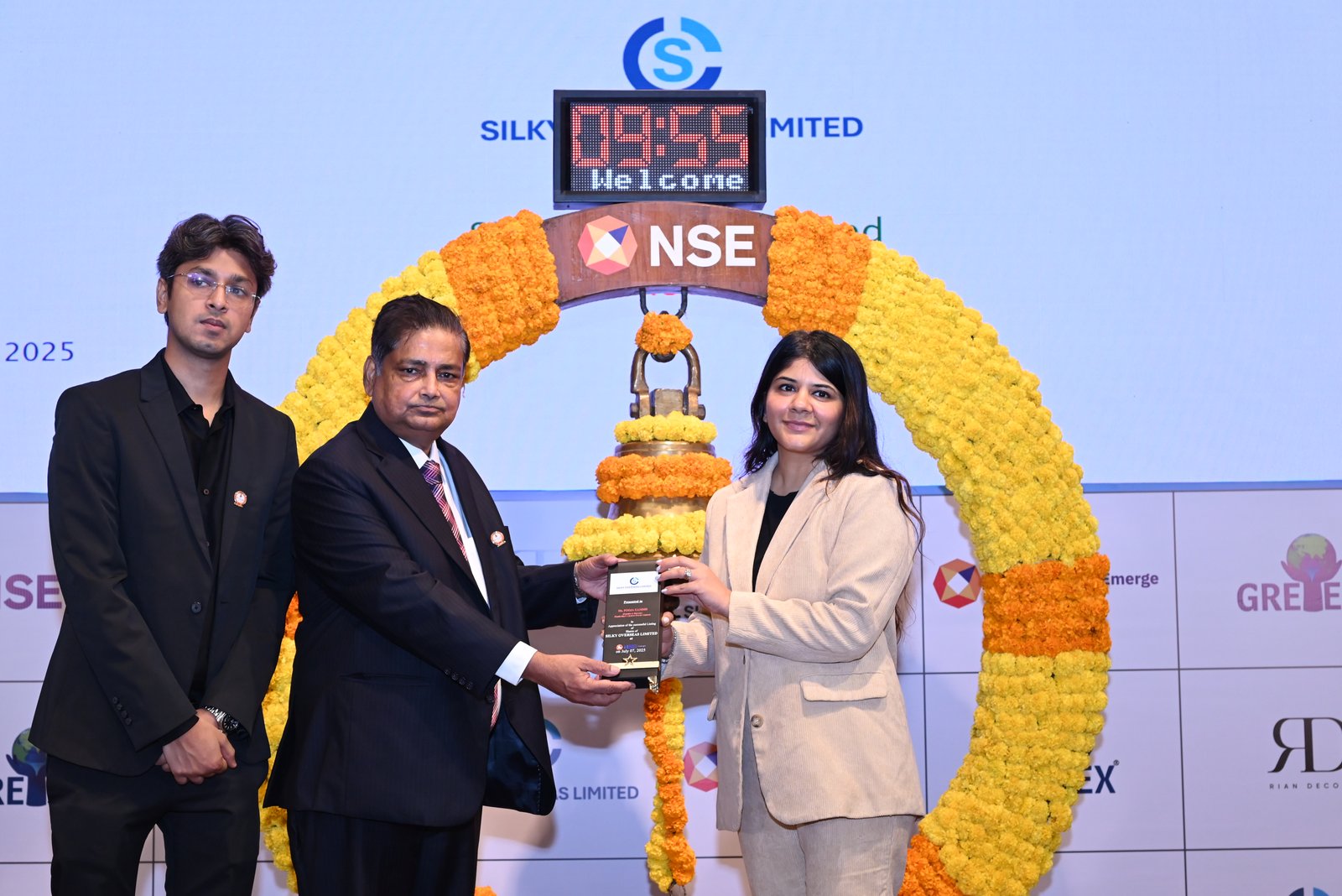 Silky Overseas Limited Listing Ceremony Photos