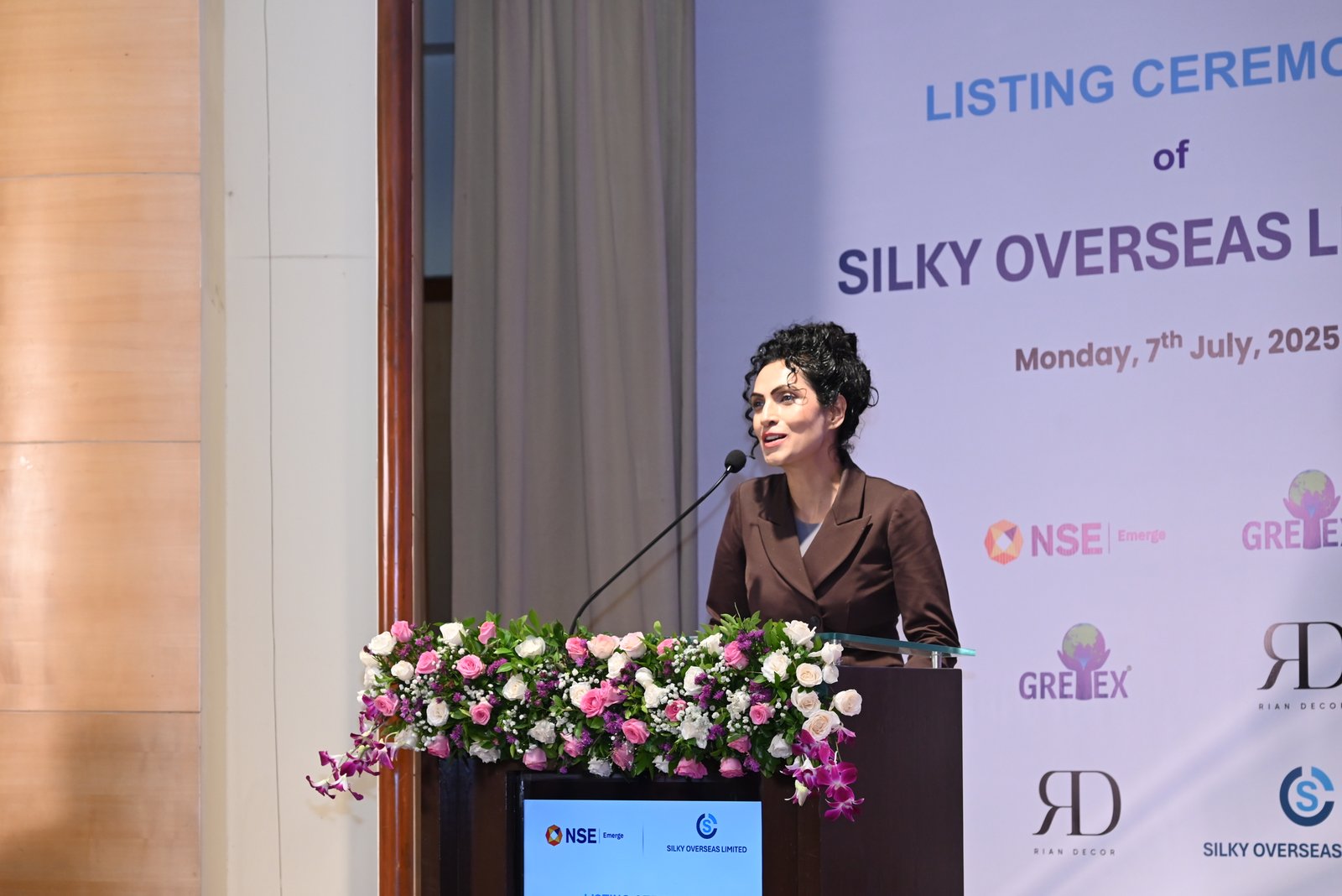 Silky Overseas Limited Listing Ceremony Photos