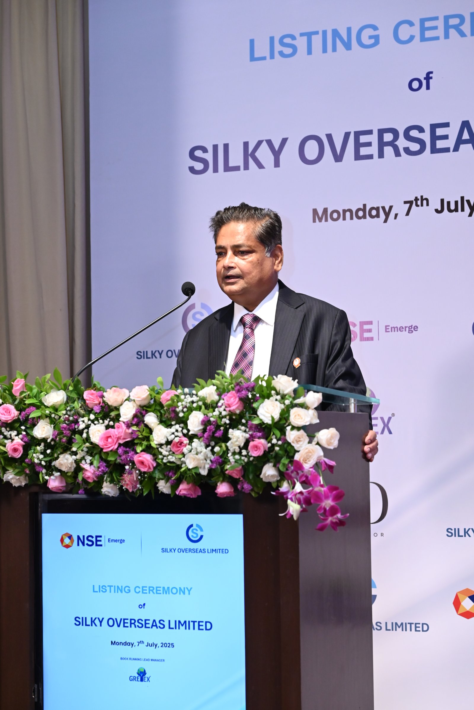 Silky Overseas Limited Listing Ceremony Photos