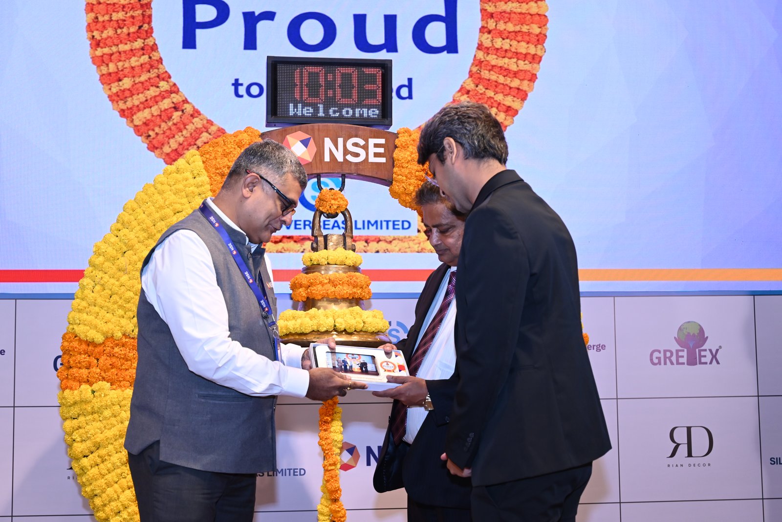 Silky Overseas Limited Listing Ceremony Photos