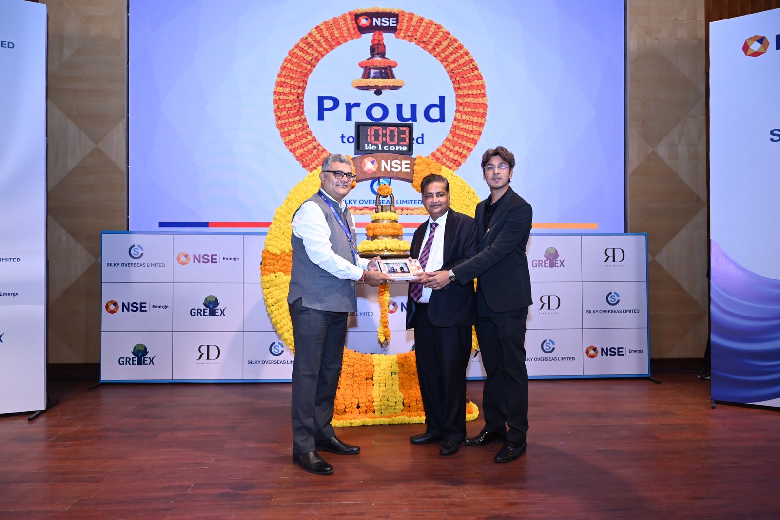 Silky Overseas Limited Listing Ceremony Photos