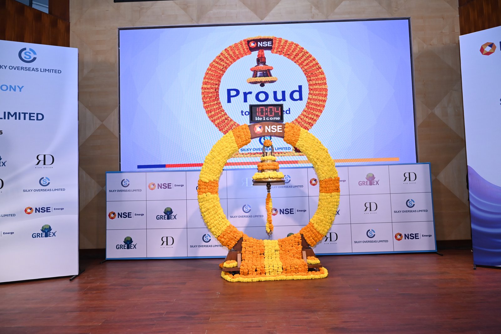 Silky Overseas Limited Listing Ceremony Photos