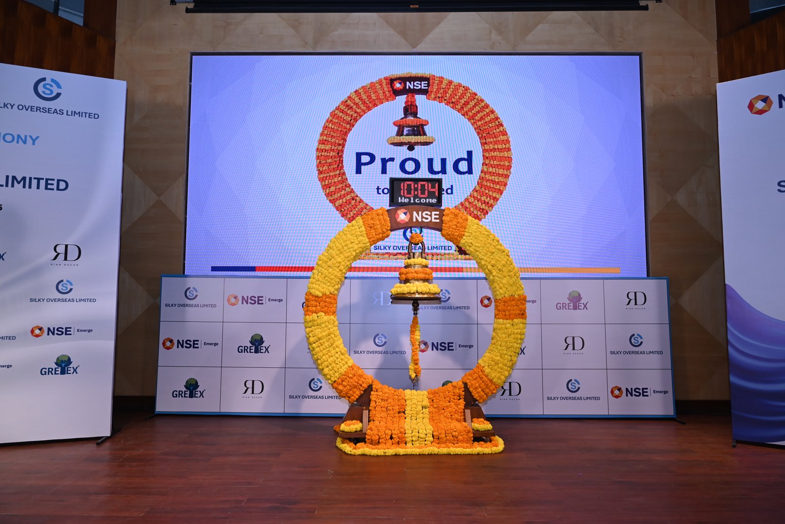 Silky Overseas Limited Listing Ceremony Photos