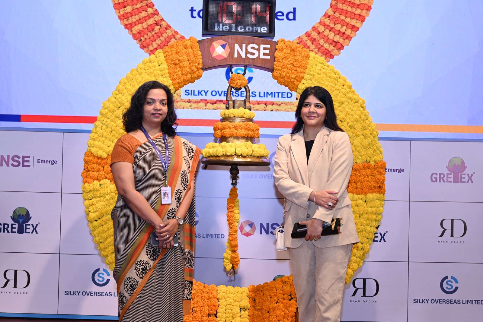 Silky Overseas Limited Listing Ceremony Photos