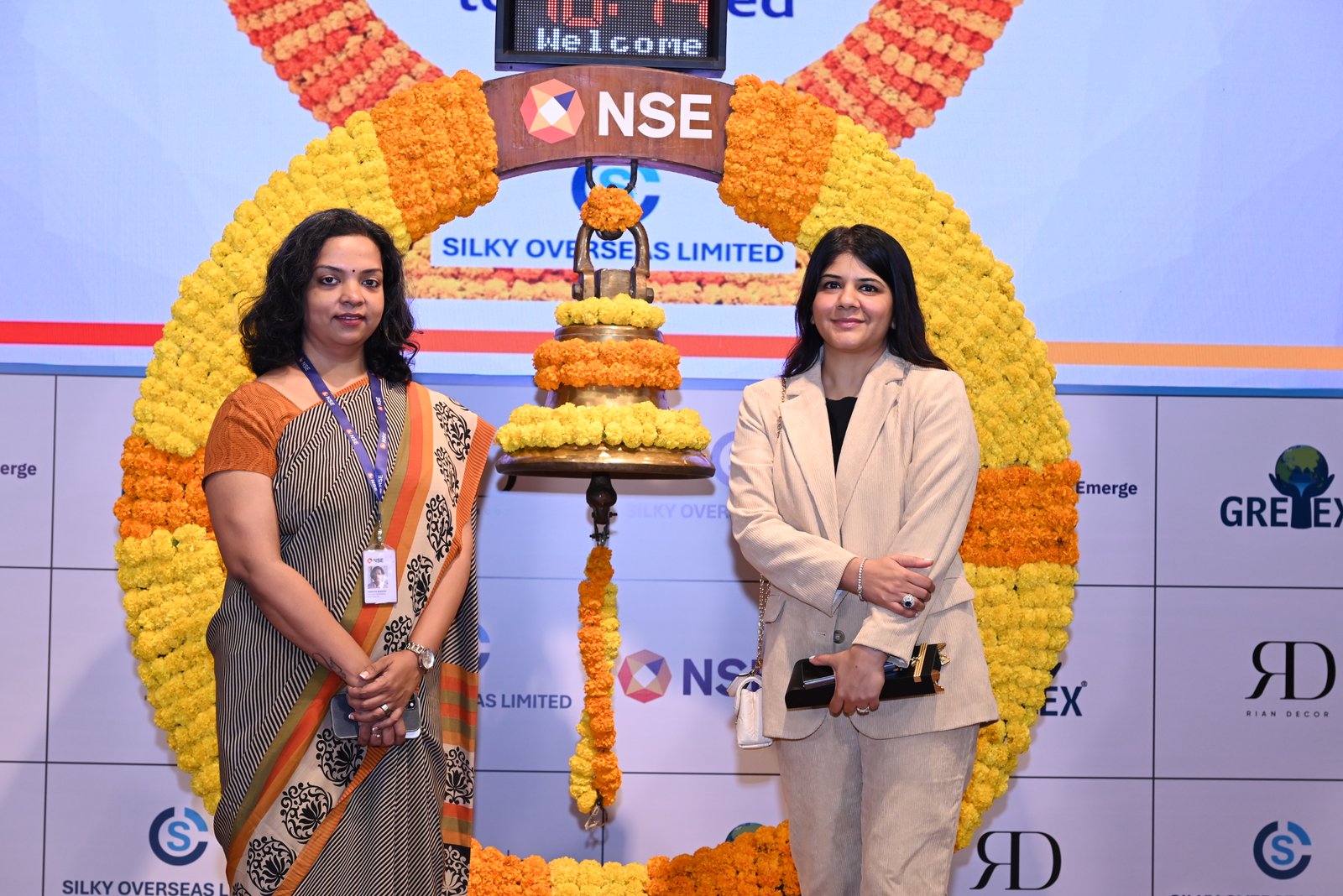 Silky Overseas Limited Listing Ceremony Photos