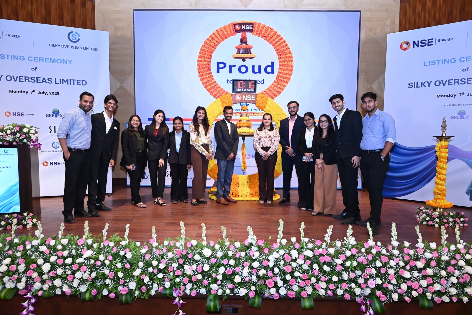 Silky Overseas Limited Listing Ceremony Photos