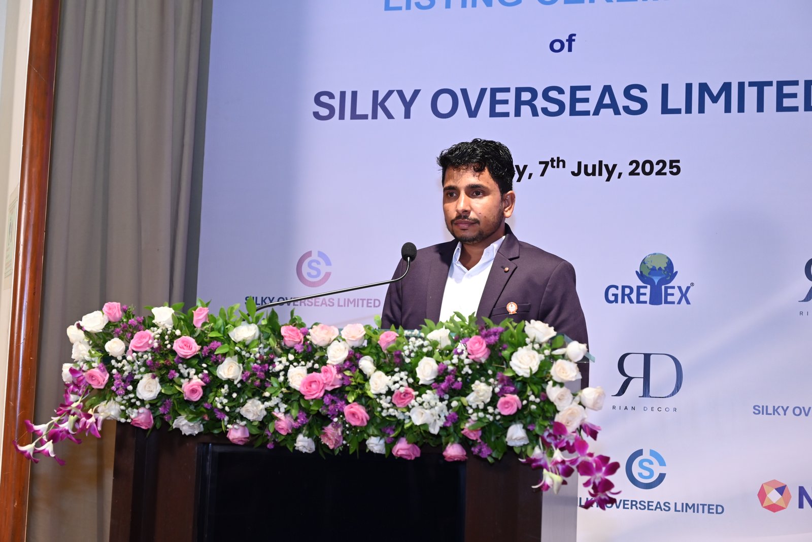 Silky Overseas Limited Listing Ceremony Photos