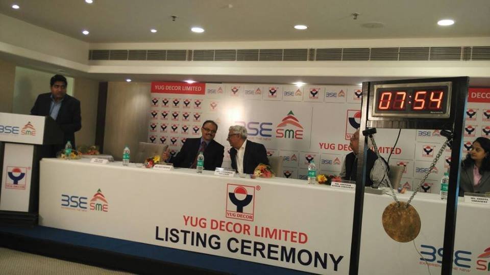 Yug Decor Limited Listing Ceremony thumbnail